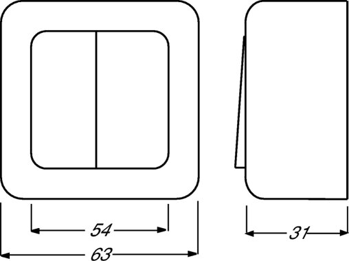 Busch-Jaeger Jalousieschalter/-taster 2601/4 AP | 1042-0-0688 Busch-Jaeger Jalousieschalter/-taster 2601/4 AP | 1042-0-0688