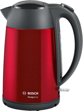 Bosch Wasserkocher TWK3P424, Edelstahl Rot