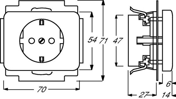 Busch-Jaeger SCHUKO® Steckdosen-Einsatz 20 EUCKS-24G | 2013-0-5018 Busch-Jaeger SCHUKO® Steckdosen-Einsatz 20 EUCKS-24G | 2013-0-5018