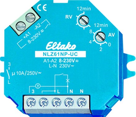 Eltako Nachlaufschalter UC. 1 Schlieer nicht potenzialfrei 10A/250V AC