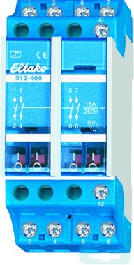 Eltako 4-poliger elektromechanischer 16A-Stromstoschalter 230V. 4 Schlieer 16A/250V AC 