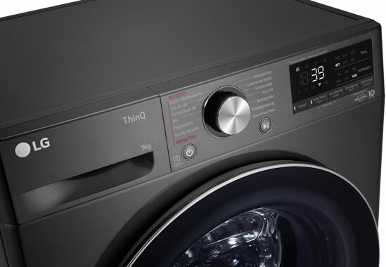 LG schwarze Waschmaschine F4WV709P2BA LG schwarze Waschmaschine F4WV709P2BA