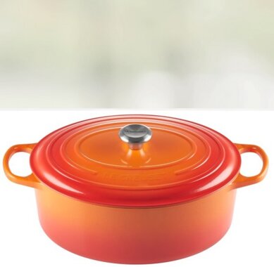 Le Creuset Brter oval 35 cm ofenrot