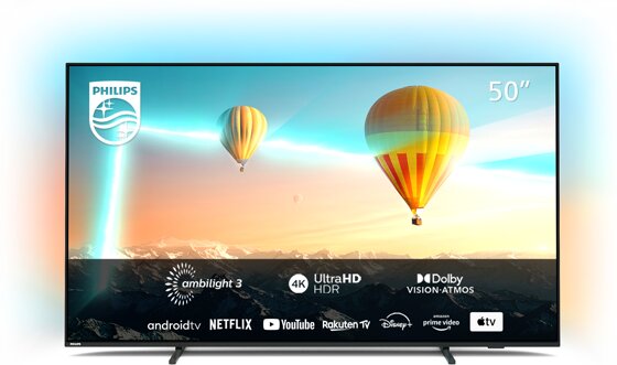 Philips 50 Zoll Ambilight Fernseher 50PUS8007/12
