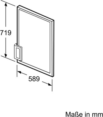 KFZ10AX0 Türpaneel Bosch Kühlschrank KFZ10AX0 Türpaneel Bosch Kühlschrank