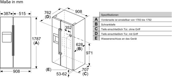 Neff KA3923IE0 Side-by-Side Kühlschrank 165 L » tecedo.at