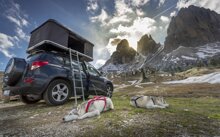 AUTOHOME 1.0 Hartschalen-Dachzelt - Stoff Grau - Schale Wei - Small