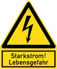 PWZSS Warnzeichen Starkstrom Lebens