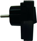 PTSWSS T-Schukowinkelstecker schwarz