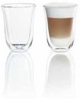 Delonghi Latte Macchiato Thermoglas, doppelwandig, 2er Set