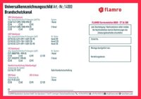 Flamro 14000 Universalkennzeichnungsschild