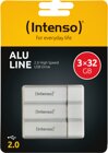 Intenso AluLine USB Drive 32GB 3er Pack (3x32GB)