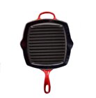 Le Creuset Grillpfanne quadratisch 26 cm kirschrot