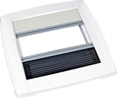 Plisseerahmen mit LED fr 40x40cm Dachhauben