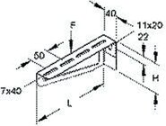 Niedax KTAM 200 WANDAUSLEGER MITTEL