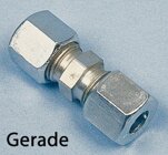 Verschraubungen Gasinstallation - Verschiedene Ausfhrungen, 8 mm, Gerade, Messi