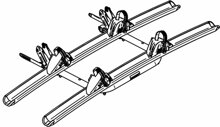 Schienenbgel Thule Lift V16 ohne Schienen