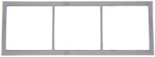 Abdeckrahmen 3-fach 62x168mm, silber chrom