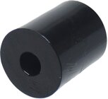 Distanzhlse rund schwarz aus PA, H28mm x 24mm, Loch mittig 8,4mm