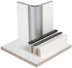 Mbelbauplatte "Warmwei matt" HPL-Schichtstoff 