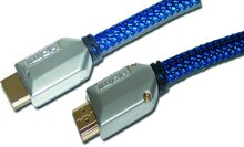 PHDMI S2 HDMI Kabel s/b Stoff-Mantel 2m