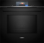 Siemens HM778GMB1 iQ700 Einbau-Backofen mit Mikrowellenfunktion, Schwarz