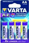 Varta 6106 Ultra Lithium Batt. AA 4er