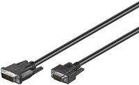 Wentronic DVI-I auf VGA (HD 15 pol) 10m Monitor Kabel