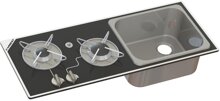 Kocher-Splen-Kombination - 2-flammig mit Sicherheitsglas