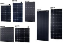 Powerpanel Flex Solarmodule - 80 bis 160 Watt, 8, 150 W, Schwarz, 1360 mm, 3 mm,