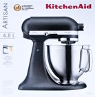 KitchenAid Artisan 4,8 L 5KSM185PS EBK K�chenmaschine, Gusseisen-schwarz